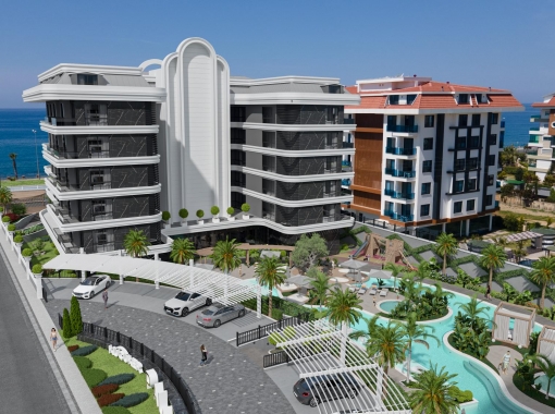 Alanya Mahmutlar'da Deniz Manzaralı 1+1, 2+1, 3+1, 4+1 Daireler